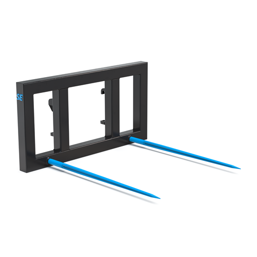 Balspjut med 2 spjut sida/sida på nedre delen av ramen sett framifrån